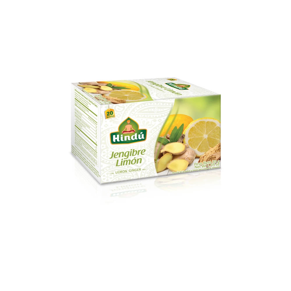 Aromática Hindú Jengibre Limon x20